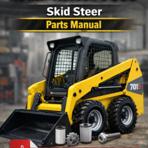 Wacker Neuson 701S Skid Steer Parts Manual cover featuring the model name and technical illustrations