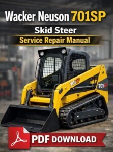 Wacker Neuson 701SP Skid Steer Service Repair Manual, highlighting essential repair guidelines and technical specifications