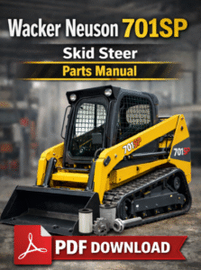 Wacker Neuson 701SP Skid Steer Parts Manual, illustrating parts and maintenance guidelines for optimal machine performance