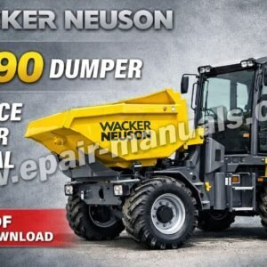 Service Repair Manual for Wacker Neuson DV90 Dumper, showcasing detailed diagrams and maintenance instructions