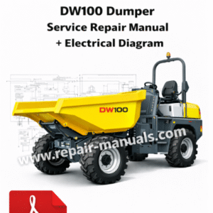 Service repair manual for Wacker Neuson DW100 Dumper, including comprehensive electrical diagram for effective repairs