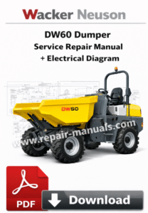 Wacker Neuson DW60 Dumper Service Repair Manual + Electrical Diagram