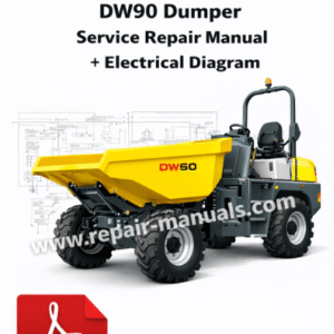 Service repair manual for Wacker Neuson DW90 Dumper, including comprehensive electrical diagram for effective repairs
