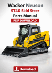 Wacker Neuson ST40 Skid Steer Parts Manual
