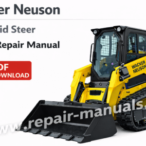 Cover of the Wacker Neuson ST45 SkidSteer service repair manual, showcasing the model and key repair information