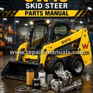 Wacker Neuson SW16 Skid Steer Parts Manual, illustrating parts and maintenance guidelines for optimal machine performance