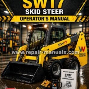 Cover of the Wacker Neuson SW17 Skid Steer Operator's Manual, detailing usage instructions and safety information