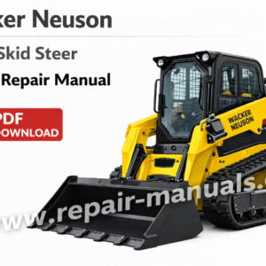 Cover of the Wacker Neuson SW24 SkidSteer service repair manual, showcasing the model and detailed diagrams