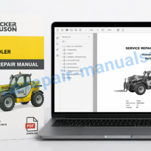 Service Repair Manual for Wacker Neuson TH755 Telehandler, showcasing detailed diagrams and maintenance instructions