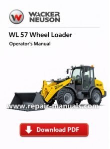 Wacker Neuson WL57 Wheel Loader Operator's Manual