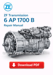 ZF Transmission 6 AP 1700 B Repair Manual with images and instructions for effective transmission repair and maintenance