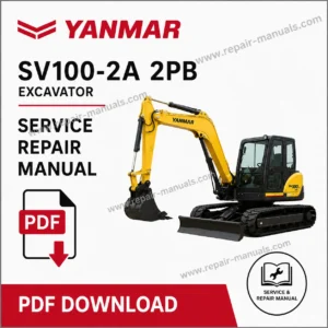 Yanmar  SV100-2A 2PB Excavator Service Repair Manual