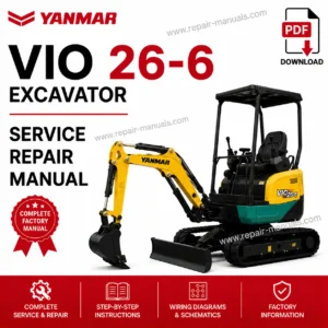 Yanmar VIO 26-6 Excavator Service Repair Manual