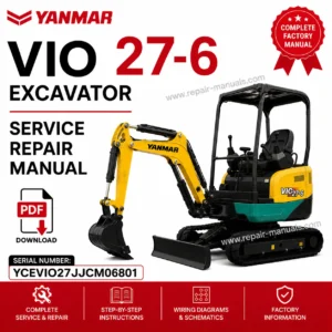 Yanmar VIO 27-6 Excavator Service Repair Manual