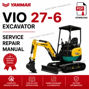 Yanmar VIO 27-6 Excavator Service Repair Manual