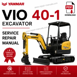 Yanmar VIO 40-1 Excavator Service Repair Manual PDF Download