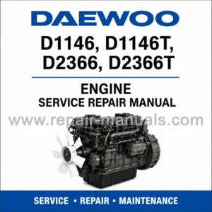 Daewoo D1146, D1146T, D2366, D2366T Engine Service Repair Manual