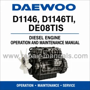 Daewoo D1146, D1146TI, DE08TIS Diesel Engine Operation and Maintenance Manual