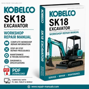 Kobelco SK18 Excavator Workshop Repair Manual PDF Download