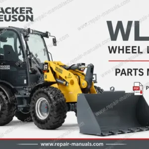 Wacker Neuson WL52 Wheel Loader Parts Manual, showcasing parts illustrations and technical specifications