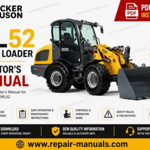 Cover of Wacker Neuson WL52 Wheel Loader Operator's Manual, showcasing the loader with the manual title clearly visible