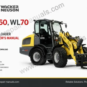 Operator's Manual for Wacker Neuson WL60 and WL70 Wheel Loaders, detailing usage instructions and safety information