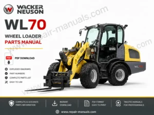 Wacker Neuson WL70 Wheel Loader Parts Manual PDF Download