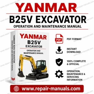 Yanmar B25V Excavator Operation and Maintenance Manual