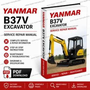 Yanmar B37V Excavator Service Repair Manual PDF Download