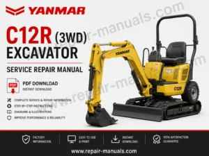 Yanmar C12R (3WD) Excavator Service Repair Manual PDF Download