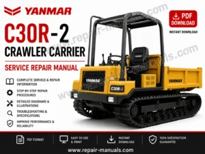 Yanmar C30R-2 Crawler Carrier Service Repair Manual