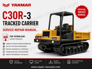 Yanmar C30R-3 Tracked Carrier Service Repair Manual