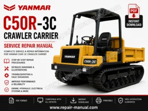 Yanmar C50R-3C Crawler Carrier Service Repair Manual
