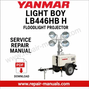 Yanmar Light Boy LB446HB H Floodlight Projector Service Repair Manual PDF download cover image with portable light tower and workshop repair information