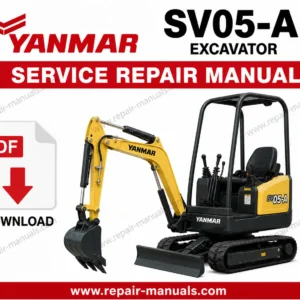Yanmar SV05-A Excavator Service Repair Manual PDF Download