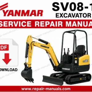 Yanmar SV08-1 Excavator Service Repair Manual PDF Download digital product