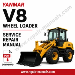 Yanmar V8 Wheel Loader Service Repair Manual with images of the loader and essential repair information