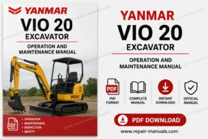 Yanmar VIO 20 Excavator Operation and Maintenance Manual