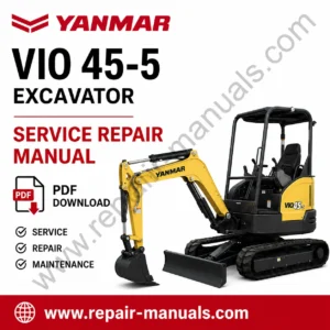 Service Repair Manual for Yanmar VIO 45-5 Excavator, showcasing detailed diagrams and maintenance instructions