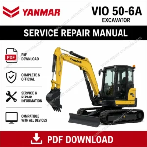 Yanmar VIO 50-6A Excavator Service Repair Manual
