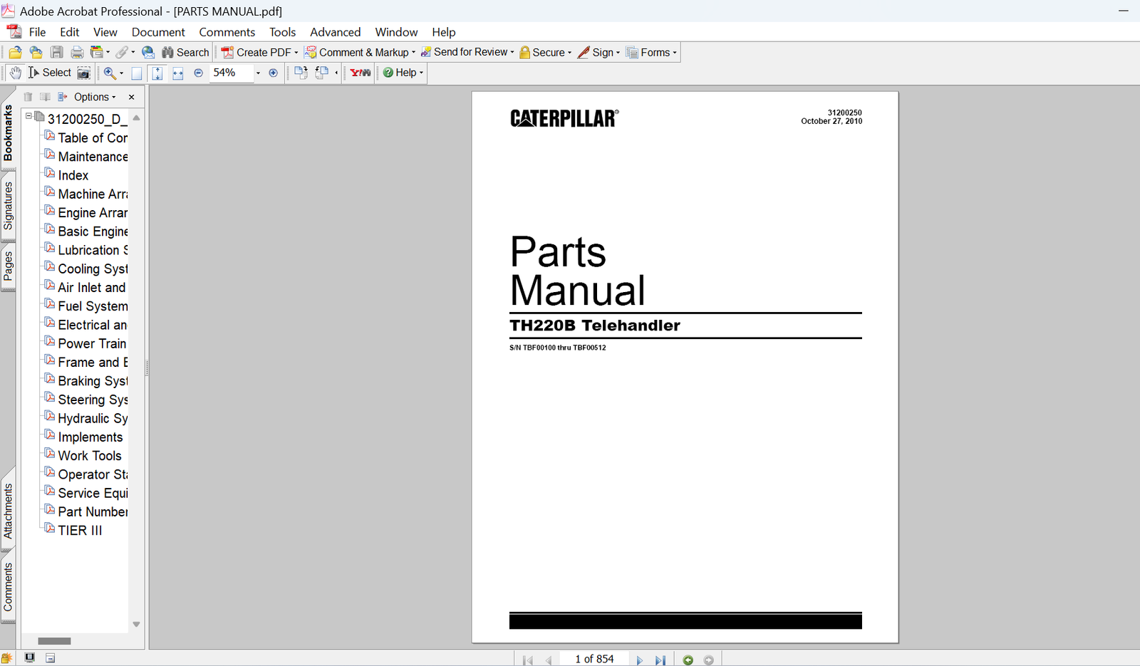 Caterpillar TH220B Telehandler Complete Manuals Collection PDF Download - Image 7