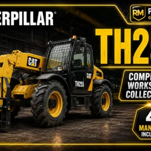 Comprehensive set of workshop manuals for Caterpillar TH255, providing essential technical guidance