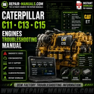 Caterpillar C11 C13 C15 Engines Troubleshooting Manual PDF Download