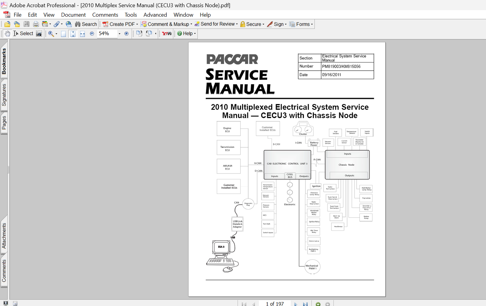 PACCAR 2010 Multiplexed Electrical System Service Repair Manual PDF Download