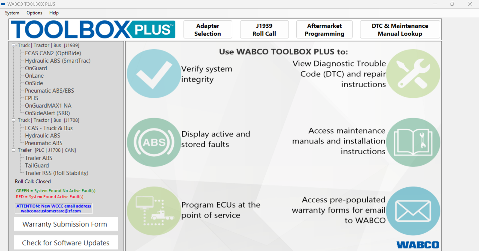 WABCO TOOLBOX Diagnostic Software v14.7 for commercial vehicle diagnostics