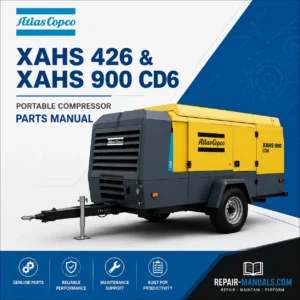 Atlas Copco XAHS 426 and XAHS 900 CD6 Portable Compressor Parts Manual PDF Download