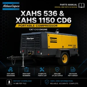 Atlas Copco XAHS 536 XAHS 1150 CD6 Portable Compressor Parts Manual PDF