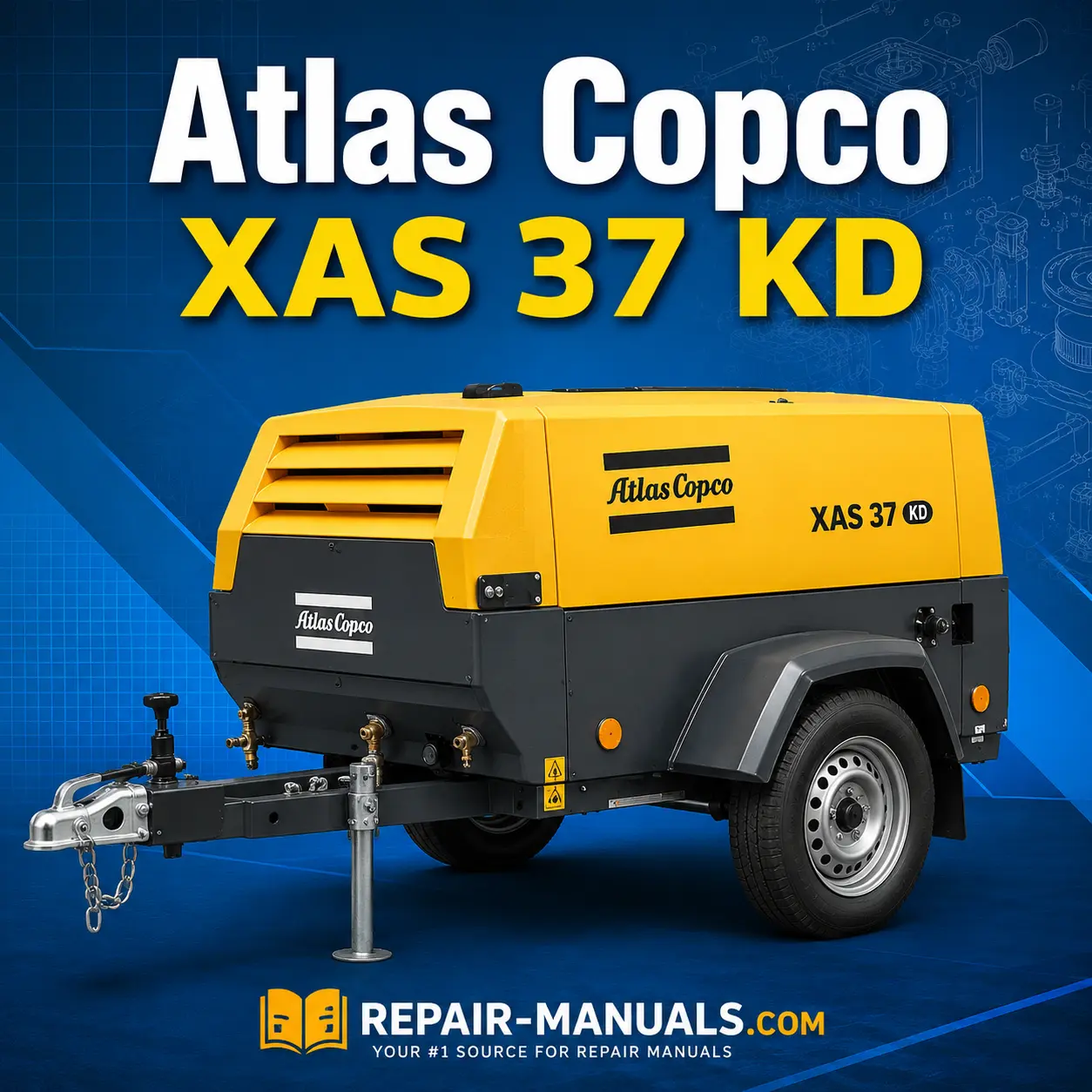 Atlas Copco XAS 37 KD Portable Compressor Parts Manual PDF Download