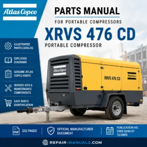 Atlas Copco XRVS 476 CD Portable Compressor Parts Manual PDF