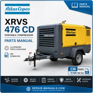 Atlas Copco XRVS 476 CD Portable Compressor Parts Manual PDF